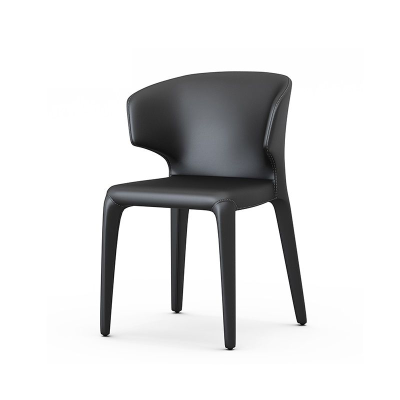 Designer Style Dining Arm Chair Matte Finish Wingback Dining Chair (Set of 2) Clearhalo ' kitchen&dining_furn' 'Dining Chairs' 'Dining Tables & Seating' 'dining_chair' 'furn' 'furn_dining_chair' 'Furniture' 'furniture_dining_chair' 'Kitchen & Dining Furniture' 'kitchen' 1200x1200_a3a49ac2-f781-460c-918b-3ad2c7f1d88c