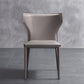Contemporary Leather Dining Room Chair Wingback Parsons Chair for Home Use
