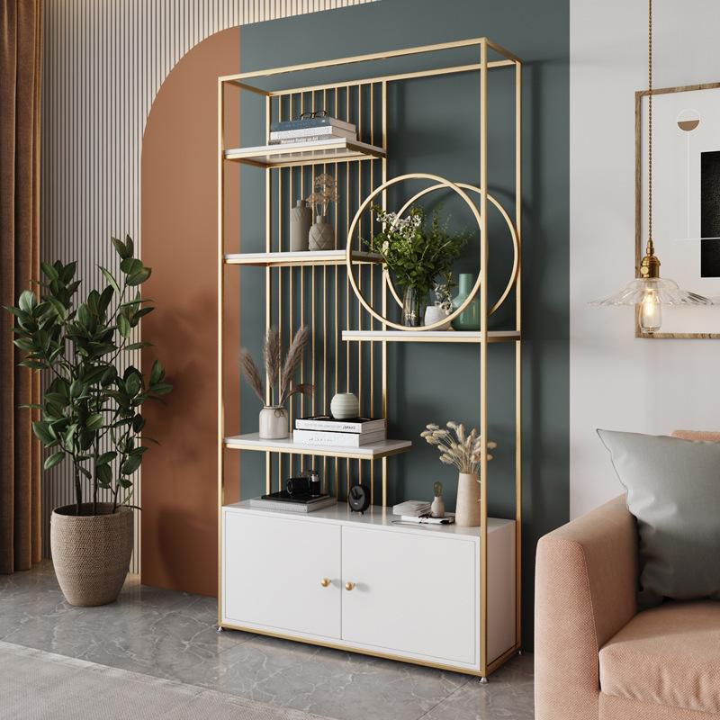 11.8" W Modern Metal Bookcase with Rectangular Shelves Etagere Bookshelf Clearhalo 'Bookcases' 'furn' 'furn_bookcases' 'Furniture' 'Office Furniture' 1200x1200_a3a63891-51cd-4284-8662-36be42efe2bc