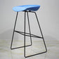 Contemporary Metal Counter Stool Plastic Low Back Furniture with Iorn 4 Legs