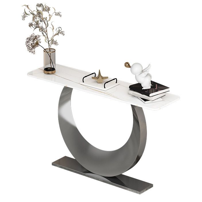 Contemporary Console Accent Table Antique Finish Rectangle Console Sofa Table Clearhalo 'Console Tables' 'console_tables' 'Entry & Mudroom Furniture' 'furn' 'furn_console_tables' 'Furniture' 1200x1200_a3a8c578-b317-49fc-bfc6-85ec84d85101