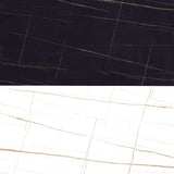 4本の足のあるストーントップダイニングテーブルコンテンポラリーダイニングテーブル