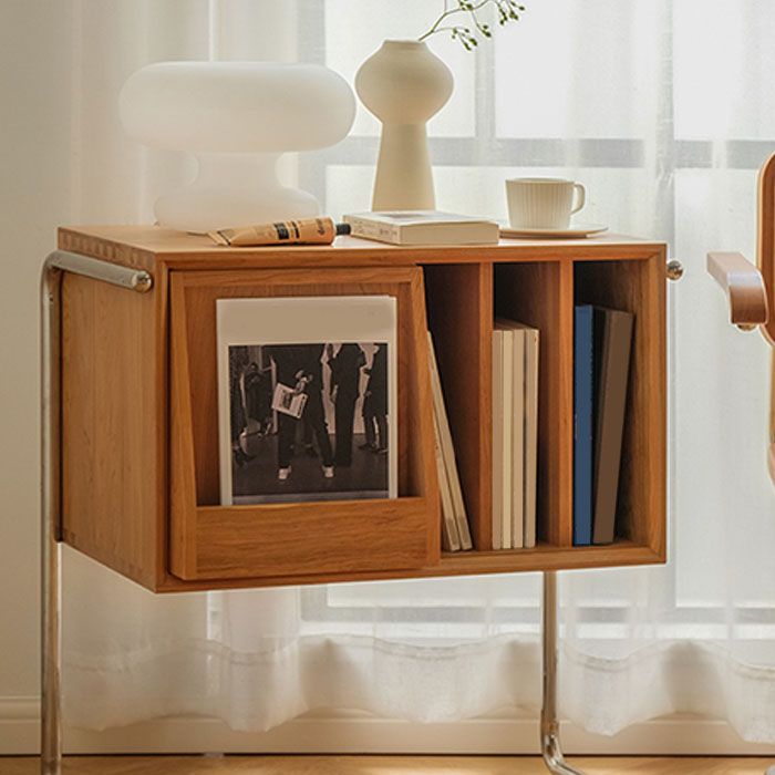 Libreria in stile moderno in legno di pino 28,5 "H chiuso Back Shelf per Home Office