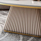 Glam Pedestal Cocktail Table Oval Coffee Cocktail Table for Home