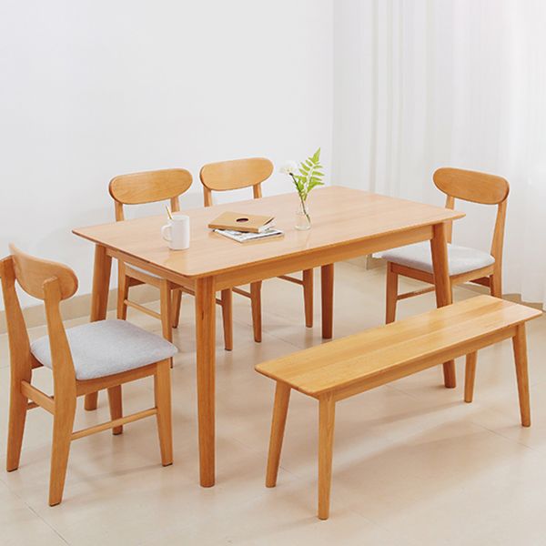 Rectangle Solid Wood Dining Table Modern Beech Wood Table in Nature with 4 Legs Clearhalo ' dining_table' 'Dining Tables & Seating' 'Dining Tables' 'furn' 'furn_dining_table' 'Furniture' 'furniture_dining_table' 'Kitchen & Dining Furniture' 'kitchen&dining_furn' 'kitchen' 'kitchen_dining_table' 1200x1200_a3aab35e-2dfc-46fe-81c1-e311864d7f43