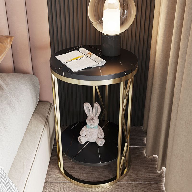 Industrial Bed Nightstand Open Storage Accent Table Nightstand for Bedroom Clearhalo 'Bedroom Furniture' 'furn' 'furn_night_stand' 'Furniture' 'night_stand' 'Nightstands' 1200x1200_a3ac05cf-5e69-4ae5-a565-dd38d0eb02de