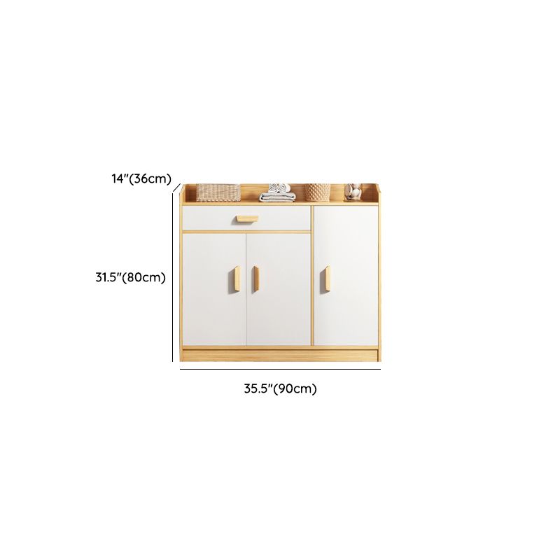 Server in legno Credenza in stile contemporaneo con armadi e cassetti