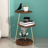 14.56 inch Wide Scandinavian Style Side End Table Metal Abstract Side Accent Table Clearhalo 'Coffee & Accent Tables' 'End & Side Tables' 'end_side_tables' 'furn' 'furn_end_side_tables' 'Furniture' 'Living Room Furniture' 1200x1200_a3ad8570-3c66-492e-9792-31a99c45423c