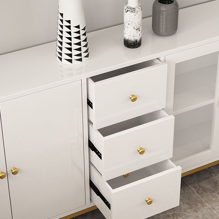 Pine Wood Kitchen Sideboard Cabinet Modern Credenza with Drawer and Storage Clearhalo 'buffet_sideboard' 'Buffets & Sideboards' 'furn' 'furn_buffet_sideboard' 'Furniture' 'furniture_buffet_sideboard' 'Kitchen & Dining Furniture' 1200x1200_a3adc65d-a57e-41f3-978d-afa4728c2435