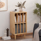 Modern Wooden Bookcase Closed Back Standard Bookshelf with Shelves