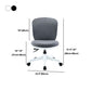 Ergonomische mid -back bureau stoel verstelbare Swivel Burey Chair met wielen