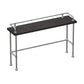 Industrial Wood Pub Table with Rectangle Table Top Silver Trestle Table - 42" H Clearhalo 'Bar Furniture' 'Bar Tables' 'bar_tables' 'furn' 'furn_bar_tables' 'Furniture' 'furniture_bar_tables' 'Kitchen & Dining Furniture' 1200x1200_a3b42ffe-5388-4535-bfa2-ef726920bab1