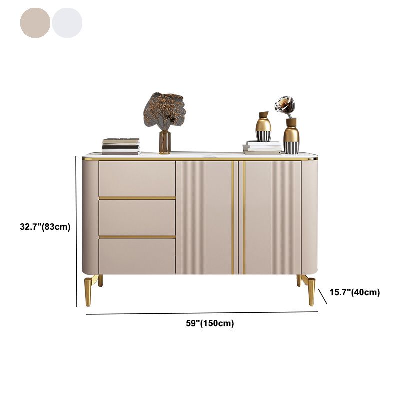 Armadi glam per pranzo buffet a 3 cassetto e sideboard a buffet a 2 porte