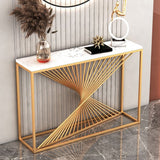 Table de console de fer contemporaine