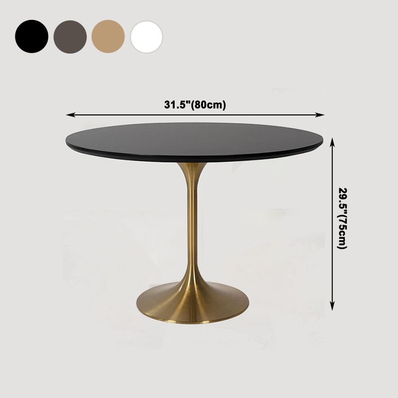 Metal Contemporary Round Dining Table Solid Wood Table for Dining Room Clearhalo ' dining_table' 'Dining Tables & Seating' 'Dining Tables' 'furn' 'furn_dining_table' 'Furniture' 'furniture_dining_table' 'Kitchen & Dining Furniture' 'kitchen&dining_furn' 'kitchen' 'kitchen_dining_table' 1200x1200_a3b92d57-6274-439a-900e-ef7f58df3ecd