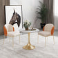 Glam Metal Dining Room Chair Faux Leather Dining Chairs for Home Use Clearhalo 'Dining Chairs' 'Dining Tables & Seating' 'dining_chair' 'furn' 'furn_dining_chair' 'Furniture' 'Kitchen & Dining Furniture' 1200x1200_a3b93669-9b5a-4ff0-b420-1f245a19d7cf