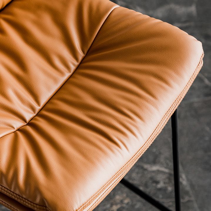 Scandinavian Low Back Home Stool Matte Finish Upholstered Barstool Clearhalo 'Bar Furniture' 'Bar Stools' 'bar_stools' 'furn' 'furn_bar_stools' 'Furniture' 'furniture_bar_stools' 'Kitchen & Dining Furniture' 1200x1200_a3b95cb1-afb2-4951-94e9-5df585b8f226