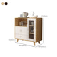 Buffet de estilo moderno Buffet de madera maciza de 39 pulgadas con gabinetes y cajones