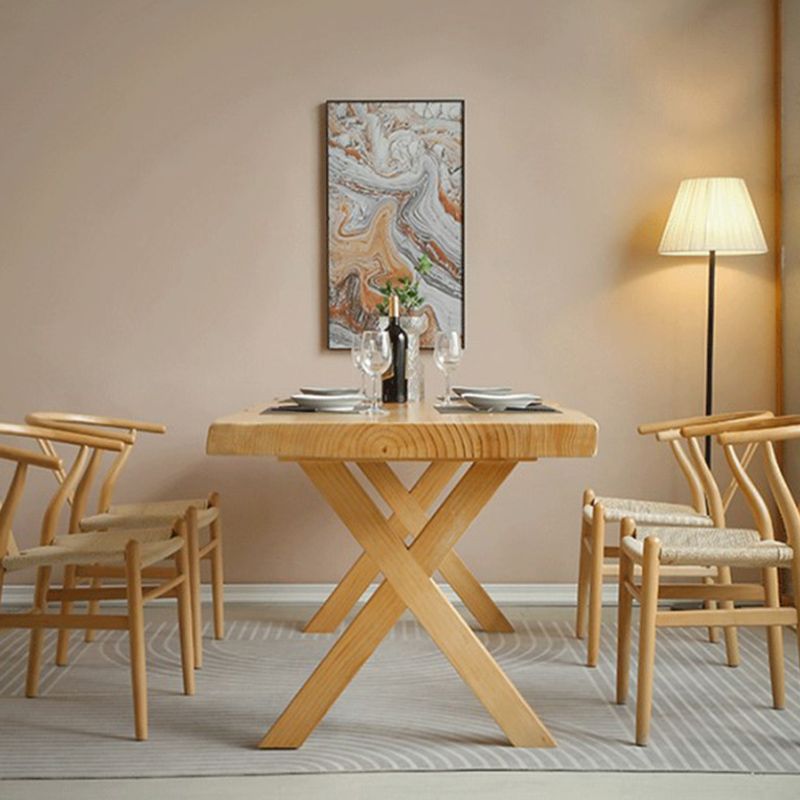 産業1/5ピースダイニングセット長方形の木製ダイニングテーブルリビングルーム用