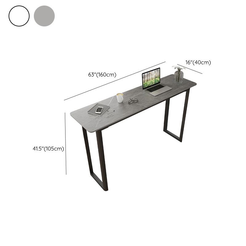 Modern Sintered Stone Top Rectangle Sled Bar Dining Table with Metal Base Clearhalo 'Bar Furniture' 'Bar Tables' 'bar_tables' 'furn' 'furn_bar_tables' 'Furniture' 'Kitchen & Dining Furniture' 1200x1200_a3bb6ccd-4f48-4249-a589-09b3cdee2c13