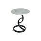 Round Black and White Stone Coffee Table Pedestal 1 Single Cocktail Table Clearhalo 'Coffee & Accent Tables' 'Coffee Tables' 'coffee_tables' 'furn' 'furn_coffee_tables' 'Furniture' 'Living Room Furniture' 1200x1200_a3bb7ad7-b70b-4733-b515-c7da20d7bd35