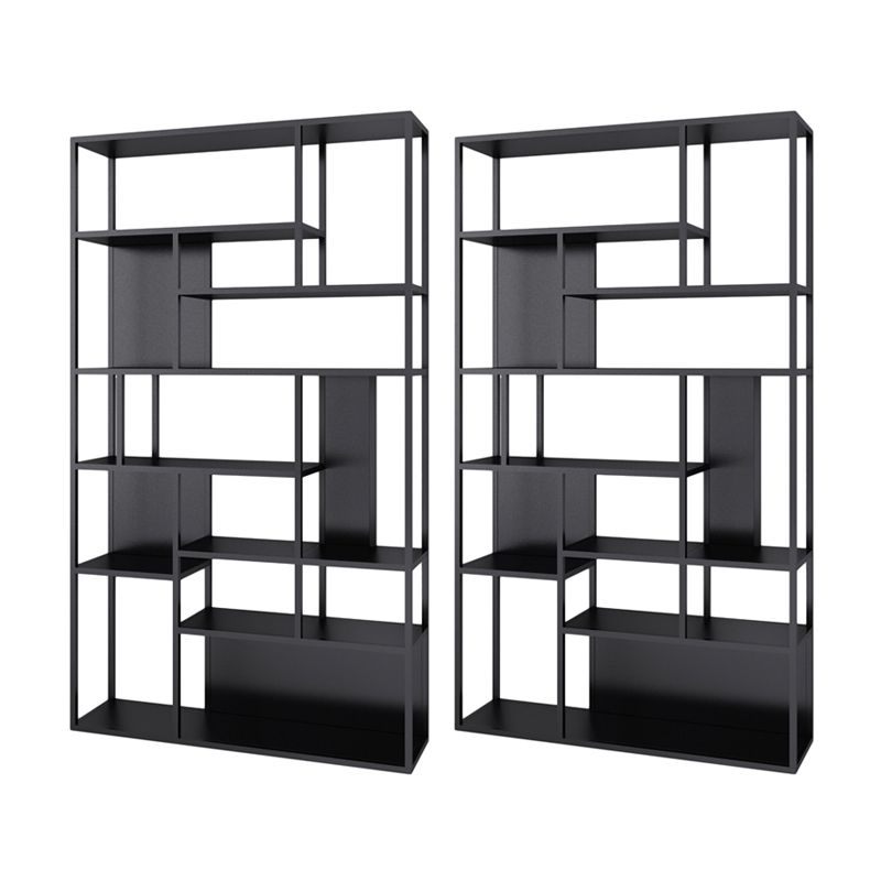 Modern Style Metal Bookshelf Open Etagere Shelf Bookcase for Office Clearhalo 'Bookcases' 'Furniture' 'furniture_bookcases' 'kitchen' 'kitchen_bookcases' 'Living Room Furniture' 'Office Furniture' 1200x1200_a3bc8f06-2737-463e-8bc5-3a009b947ce7