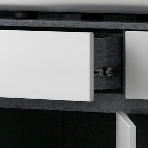 Cassetti cabinet server buffet glam in legno con archiviazione per soggiorno