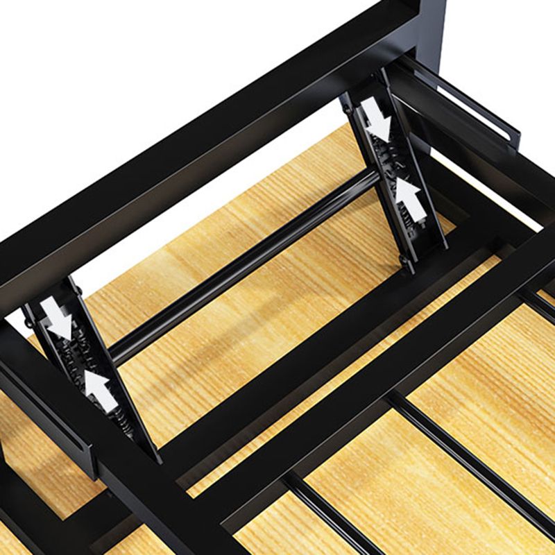 長方形の木材ライティングデスクインダストリアルスタイルの折りたたみオフィスデスク