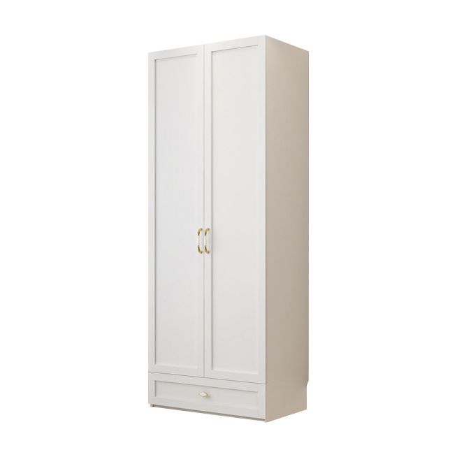 Witte garderobe kast gemeten houten garderobe armoire met lade