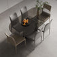 Modern Transparent Gray Glass Desktop Ellipse Dining Table for Dining Room Clearhalo 'Dining Tables & Seating' 'Dining Tables' 'dining_table' 'furn' 'furn_dining_table' 'Furniture' 'Kitchen & Dining Furniture' 1200x1200_a3be37fa-2ec7-44f1-8a4d-feb692f1e9ef