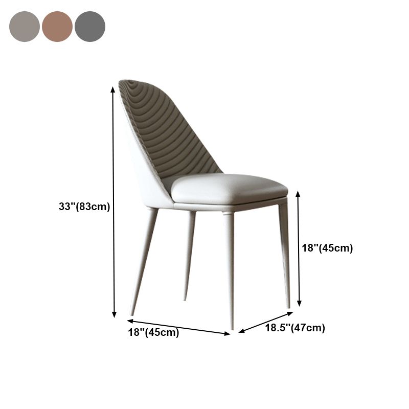 Modern Chairs Dining Armless Chairs for Kitchen with Metal Legs Clearhalo 'Dining Chairs' 'Dining Tables & Seating' 'dining_chair' 'furn' 'furn_dining_chair' 'Furniture' 'furniture_dining_chair' 'Kitchen & Dining Furniture' 1200x1200_a3be75b0-0f24-4e33-ac12-d358703c1412