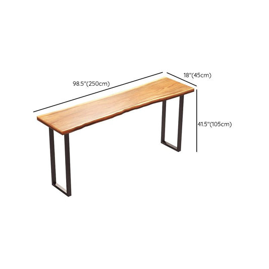 産業長方形のバーの高さテーブルソリッドウッドトップバーテーブルダイニングルーム用