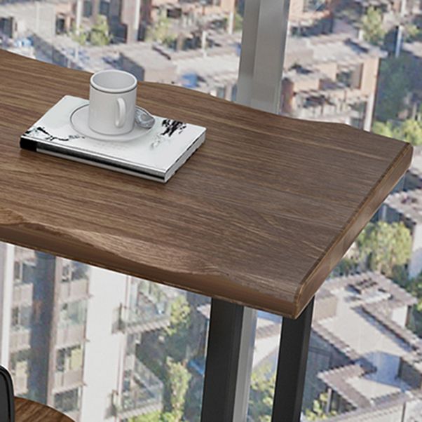 Modern Wooden 1/2/3 Pieces Bar Table Set Rectangle Bar Table with Metal Legs Clearhalo 'Bar Furniture' 'furn' 'furn_home_bar_bar_sets' 'Furniture' 'Home Bars & Bar Sets' 'home_bar_bar_sets' 'Kitchen & Dining Furniture' 1200x1200_a3c166af-d8c8-4331-b546-f4a951339ae4