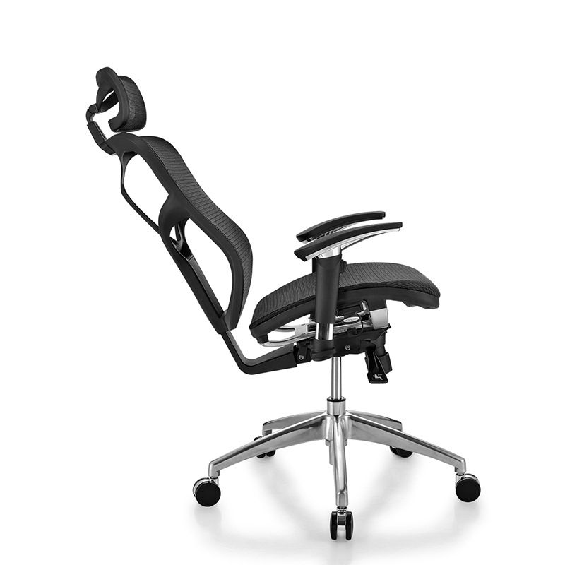 Sedia da scrivania moderna Sedia da computer in rete Sedia con schienale alto in colore nero