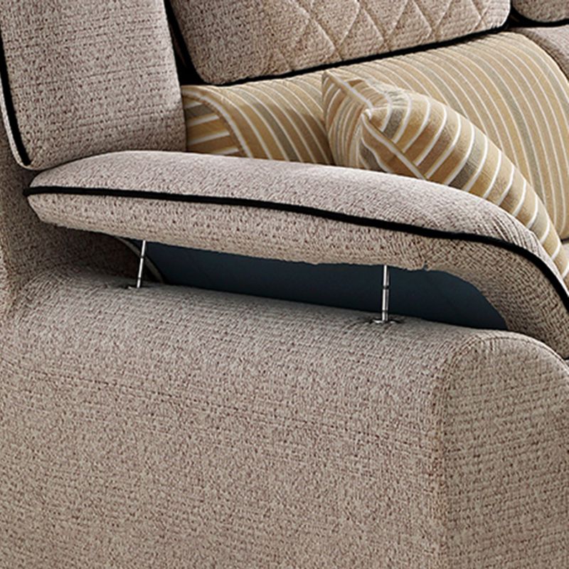 Contemporary Left Hand Facing Sectional 4-Seater Sofa with Pillow Back Cushions Clearhalo 'furn' 'furn_sectionals' 'Furniture' 'furniture_sectionals' 'Living Room Furniture' 'Sectionals' 1200x1200_a3c41223-8a45-4382-bac4-0e12142c2f09