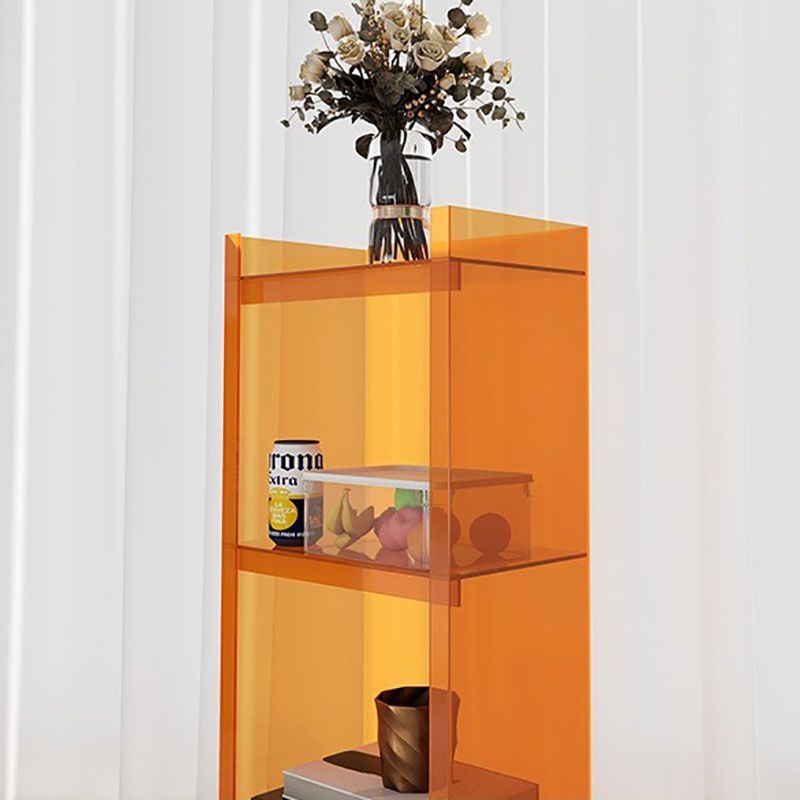 4/5-Shelf Glam Closed Back Standard Bookshelf Acrylic Vertical Bookshelf Clearhalo 'Bookcases' 'furn' 'furn_bookcases' 'Furniture' 'furniture_bookcases' 'kitchen' 'kitchen_bookcases' 'Living Room Furniture' 'Office Furniture' 1200x1200_a3c41e93-0de8-41a3-b300-1ed319af7bf4