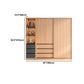 Engineered Wood Wardrobe Armoire with Drawer Contemporary Wardrobe Closet