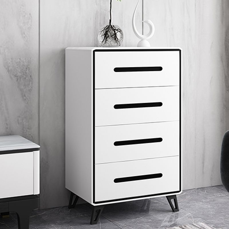 16" W Modern Storage Chest Dresser White Vertical Storage Chest with 3/4/5 Drawers Clearhalo 'Bedroom Furniture' 'Dressers & Chests' 'dressers_chests' 'furn' 'furn_dressers_chests' 'Furniture' 1200x1200_a3c67d81-79c0-4f18-807a-be1a9362e3d8