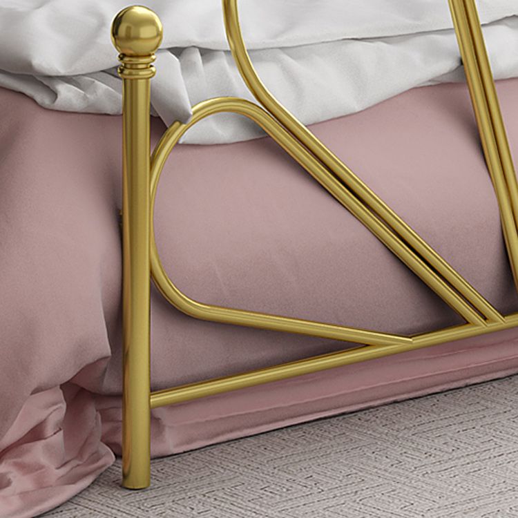 Metal High Open-Frame Bed Contemporary Wire-Grid Simple Bed Frame