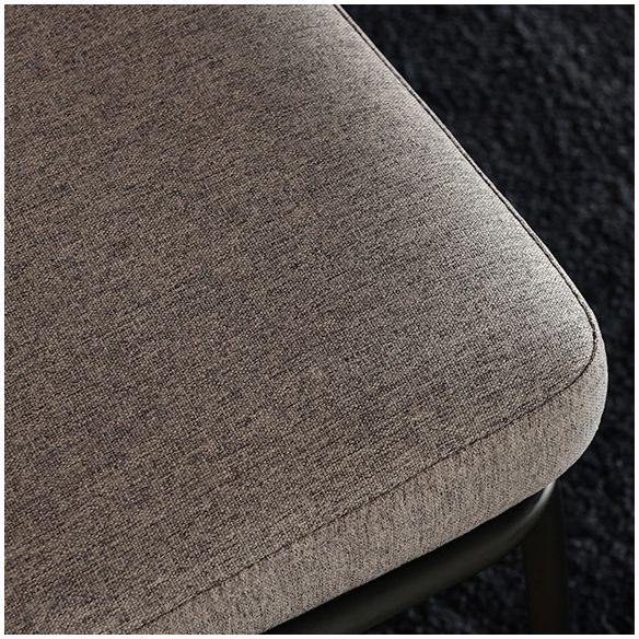 Noordse stijl gestoffeerde armloze eetkamerstoelen stoere rugstoel