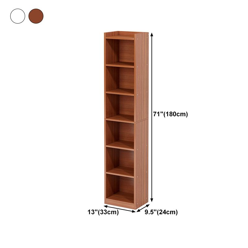 Modern Vertical Standard Bookshelf Manufactured Wood Bookcase for Living Room Clearhalo 'Bookcases' 'furn' 'furn_bookcases' 'Furniture' 'furniture_bookcases' 'Office Furniture' 1200x1200_a3ca9c38-82e1-4393-a4f8-e276a4b8d74d