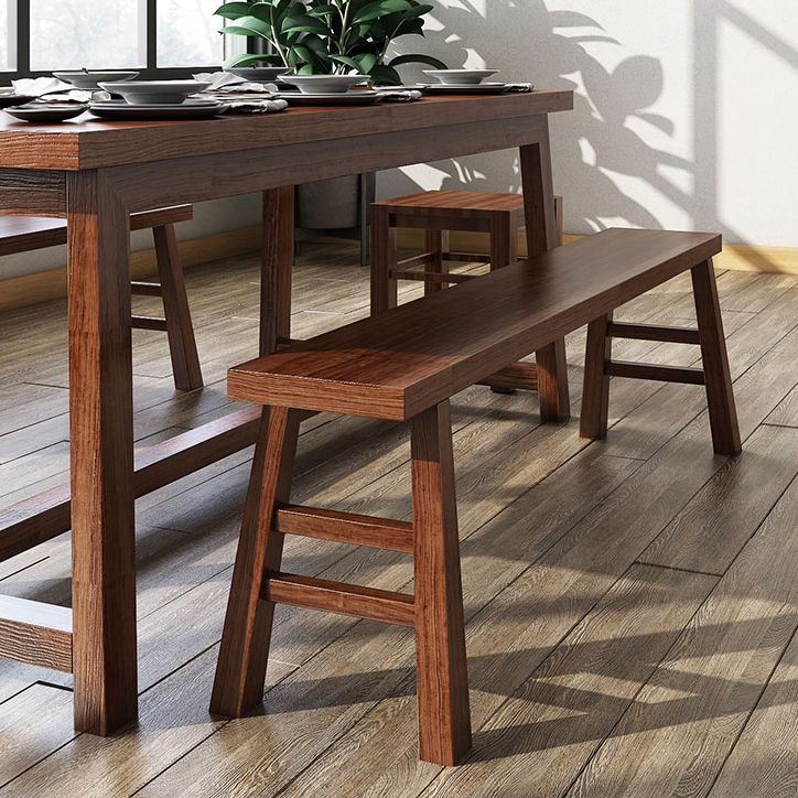 9.8 Inch Wide Contemporary Seating Bench Solid Wood Pine Bench Clearhalo 'Benches' 'Chairs & Seating' 'furn' 'furn_benches' 'Furniture' 'Living Room Furniture' 1200x1200_a3cc0aed-a710-4a83-b9ce-f2e3f7d0ffce