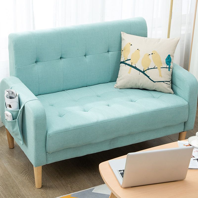 30.31" H Cotton Blend Square Arm Tufted Loveseat for Living Room Clearhalo 'furn' 'furn_sofas' 'Furniture' 'Living Room Furniture' 'Sofa' 'sofas' 1200x1200_a3ce01f9-8247-4760-9cfb-e606d3897a8c