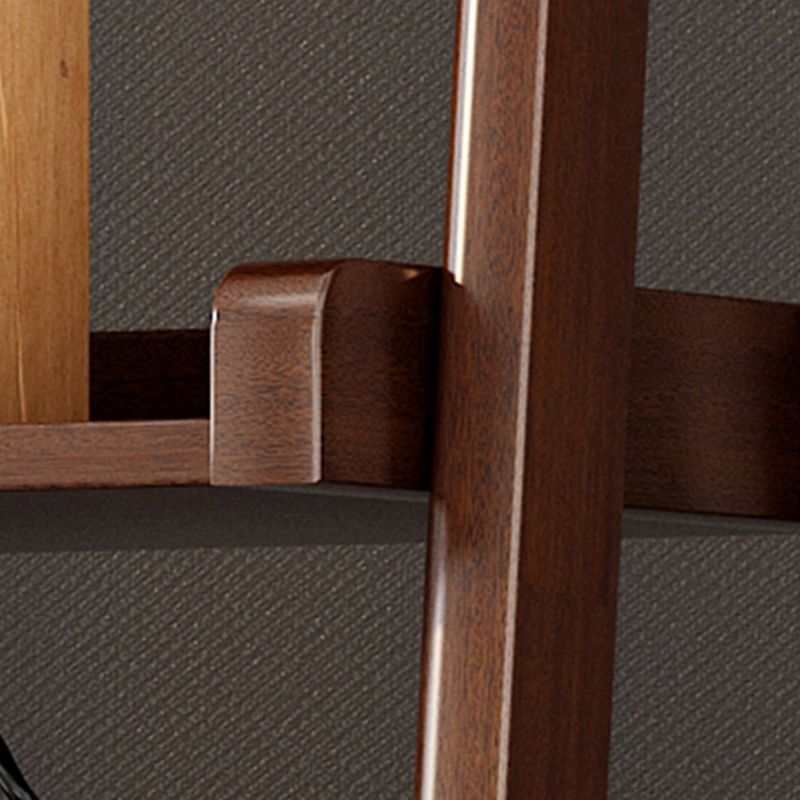 Échelle en bois massif bibliothèque moderne bibliothèque de rangement ouvert pour le bureau à domicile, 14.1 "D