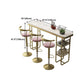 White Stone Bar Table Traditional Luxury Rectangle Bar Dining Table with Sled Base Clearhalo 'Bar Furniture' 'Bar Tables' 'bar_tables' 'furn' 'furn_bar_tables' 'Furniture' 'furniture_bar_tables' 'Kitchen & Dining Furniture' 1200x1200_a3ce5571-48d2-48ba-8bd1-abd1a0352ca7