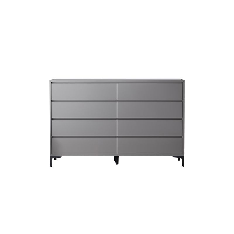 Contemporary Grey Rectangle Accent Chest with Drawers and Metal Legs Clearhalo 'Cabinets & Chests' 'cabinets_chests' 'furn' 'furn_cabinets_chests' 'Furniture' 'Living Room Furniture' 1200x1200_a3cf1ff9-6e81-48e1-86c5-448de035bc78
