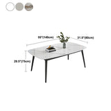 Tavolo da pranzo in pietra sinterizzato tavolo da pranzo industriale per cucina