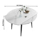 Extendable Sintered Stone Top Round Table for Restaurant Modern Dining Table with 4 Legs Clearhalo ' dining_table' 'Dining Tables & Seating' 'Dining Tables' 'furn' 'furn_dining_table' 'Furniture' 'furniture_dining_table' 'Kitchen & Dining Furniture' 'kitchen&dining_furn' 'kitchen' 'kitchen_dining_table' 1200x1200_a3cfb4af-b065-4d38-8298-91c8b3a6fa28