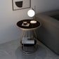 Modern Round Side End Table Frame End Table with Storage and Shelf Clearhalo 'Coffee & Accent Tables' 'End & Side Tables' 'end_side_tables' 'furn' 'furn_end_side_tables' 'Furniture' 'Living Room Furniture' 1200x1200_a3d0e0f7-bc0d-46c6-84c0-bada0d122c0e