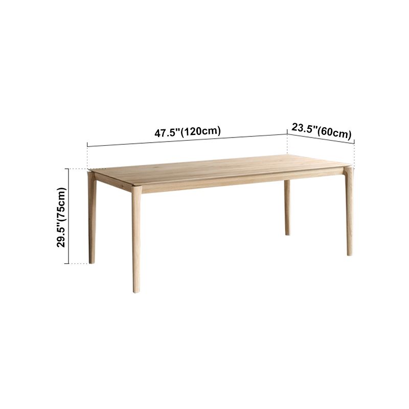 Rectangle Kitchen Dining Table Pine Solid Wood Table Modern with 4 Legs Clearhalo ' dining_table' 'Dining Tables & Seating' 'Dining Tables' 'furn' 'furn_dining_table' 'Furniture' 'furniture_dining_table' 'Kitchen & Dining Furniture' 'kitchen&dining_furn' 'kitchen' 'kitchen_dining_table' 1200x1200_a3d10290-c1d2-4aff-8eb5-250cab46770c